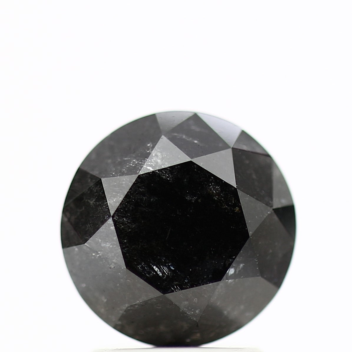 GIA round black certified diamonds